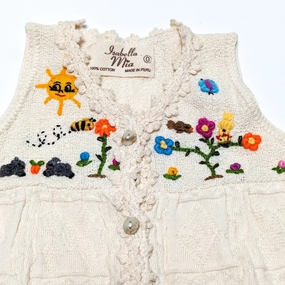 Isabella Mia Knit Dress Made in Peru size 0 (9-12 Mos)